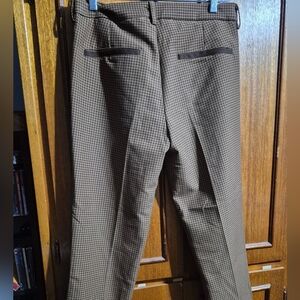 Women's Brown Playboy Houndstooth Pants